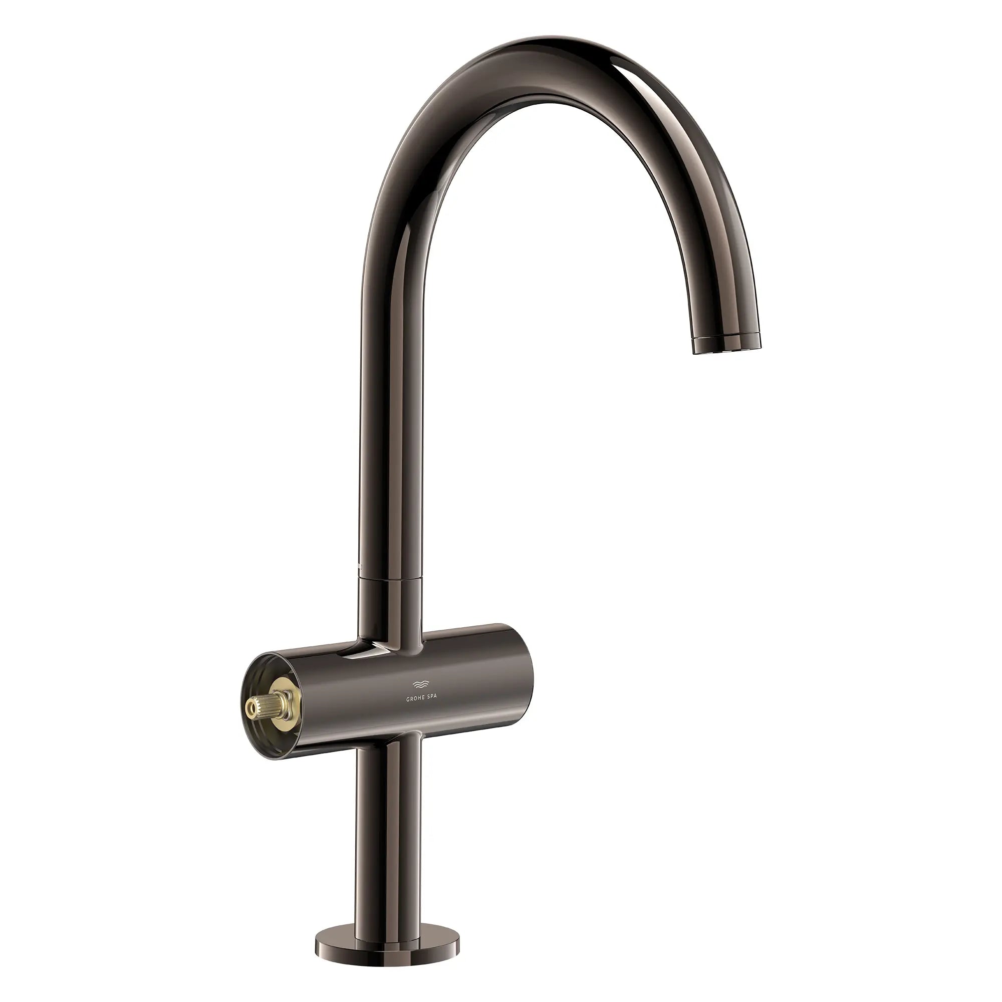 Atrio Single Hole Two-Handle L-Size Bathroom Faucet without Handles, 1.2 GPM (4.5 L/min) // HARD GRAPHITE // 285328_Atrio_PC_SiloRight_21146A000_48458A000_0002_JANUARY2026_0_CDNwebp.webp
