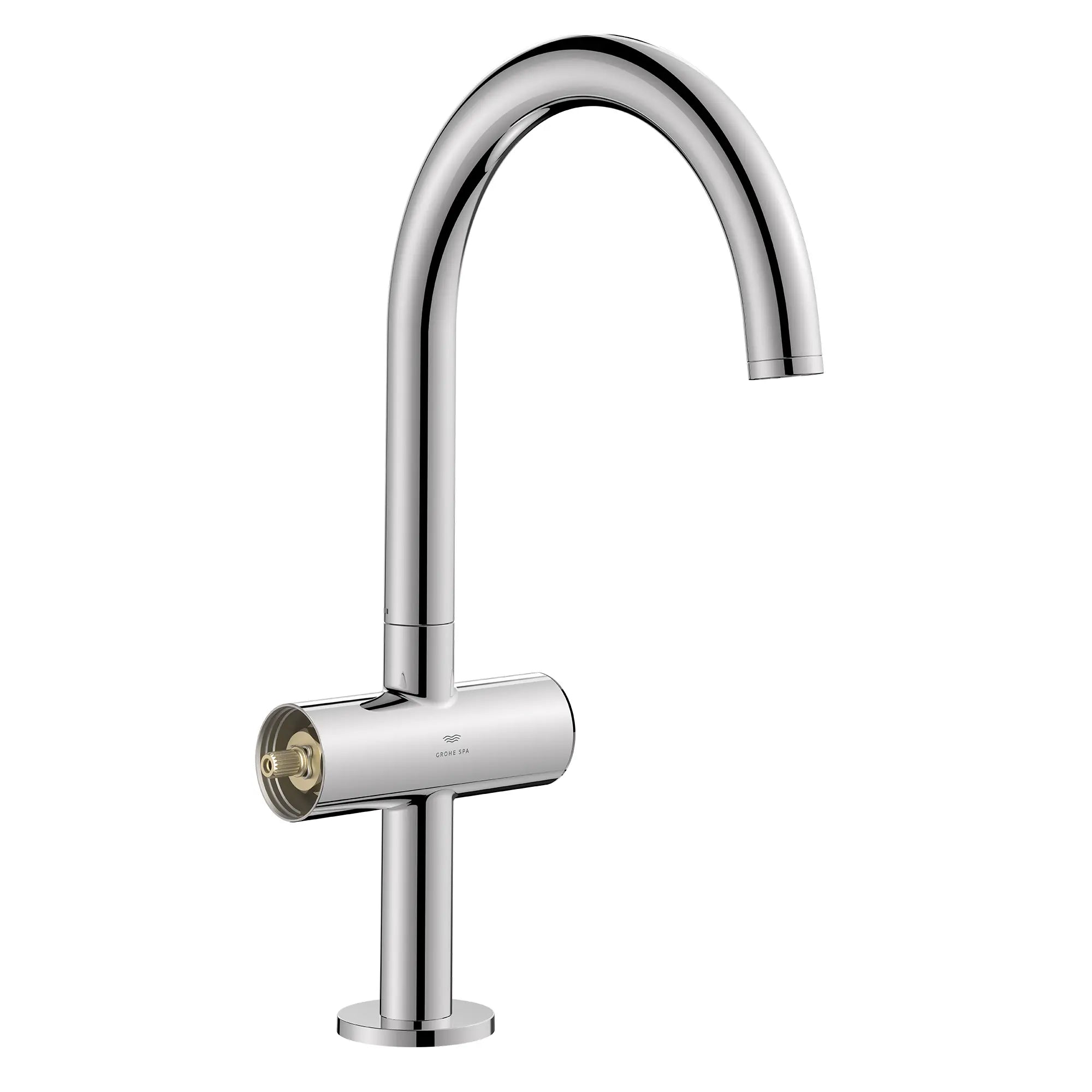 Atrio Single Hole Two-Handle L-Size Bathroom Faucet without Handles, 1.2 GPM (4.5 L/min) // GROHE STARLIGHT CHROME // 285359_Atrio_PC_SiloRight_211460000_484580000_0002_JANUARY2026_0_CDNwebp.webp