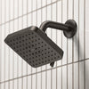 [111721A000] Euphoria 140 with AquaBooster Square Multi Spray Shower Head 1.75 GPM (6.6L/min) - Matte Black