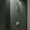 [111721EN00] Euphoria 140 with AquaBooster Square Multi Spray Shower Head 1.75 GPM (6.6L/min) - Matte Black
