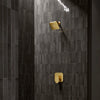 [111721GN00] Euphoria 140 with AquaBooster Square Multi Spray Shower Head 1.75 GPM (6.6L/min) - Matte Black