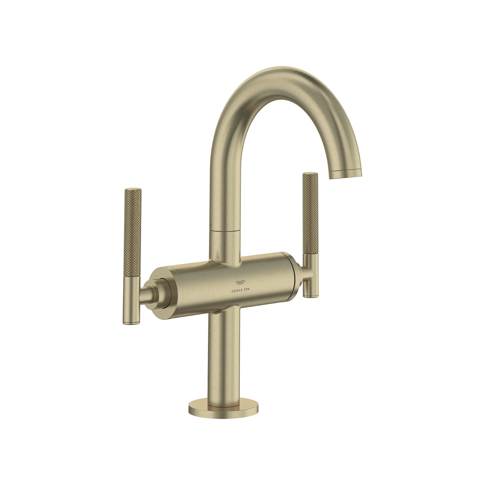 Atrio Single Hole Two-Handle M-Size Bathroom Faucet without Handles, 1.2 GPM (4.5 L/min) // BRUSHED NICKEL INFINITYFINISH // 287650_Atrio_PC_SiloRight_21148EN00_48646EN00_0001_JANUARY2026-1_0_CDNwebp.webp