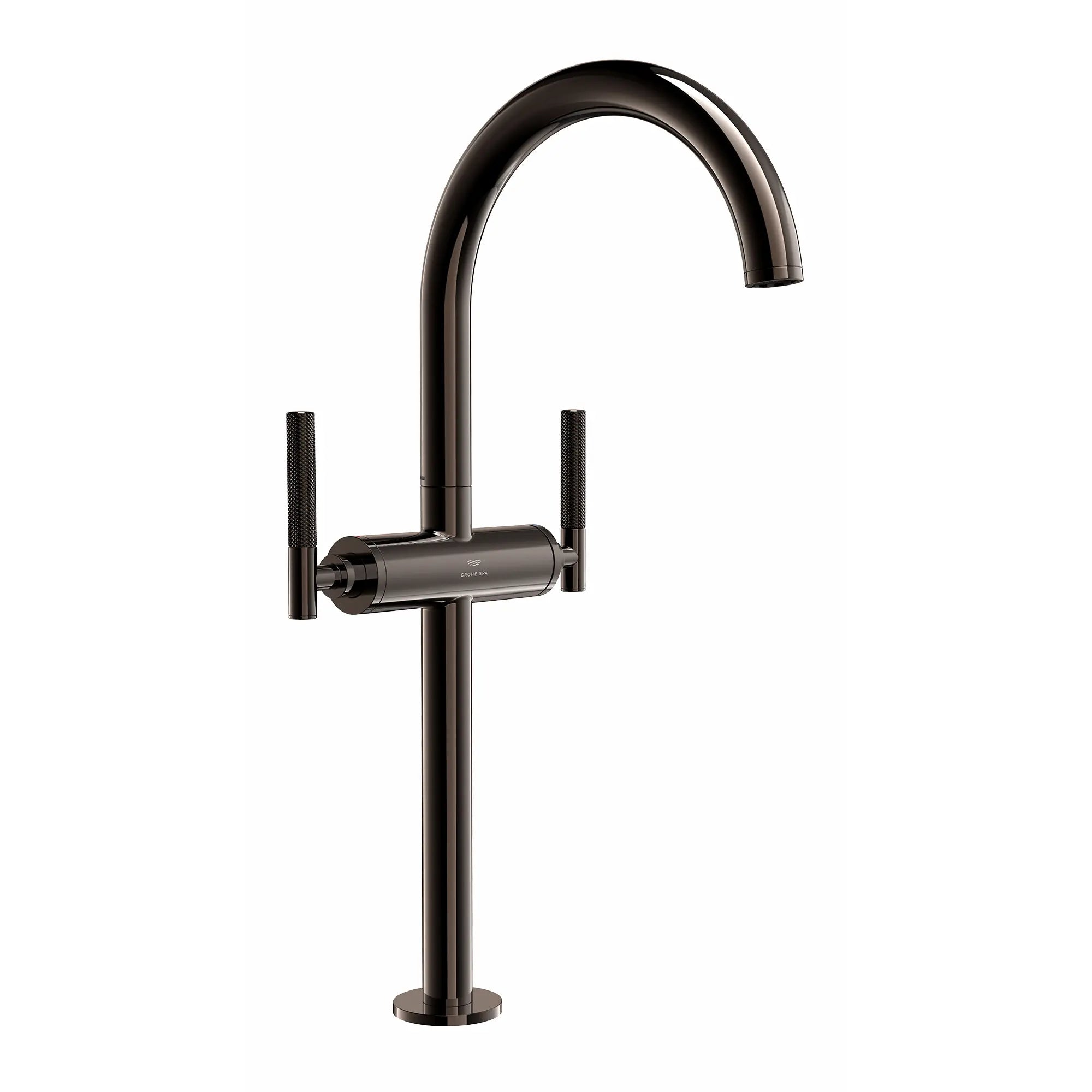 Atrio Single Hole Two-Handle Vessel Sink Faucet without Handles, 1.2 GPM (4.5 L/min) // HARD GRAPHITE // 287653_Atrio_PC_SiloRight_21161A000_48646A000_0001_APRIL2026_0_CDNwebp.webp