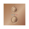 [29178DL1] Allure Dual Function 2-Handle Thermostatic Valve Trim - Brushed Cool Sunrise