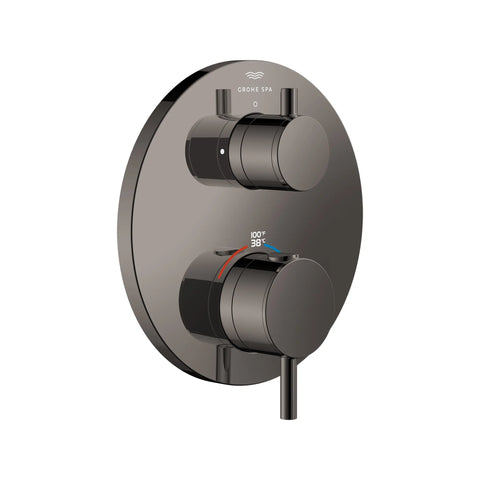 Atrio Single Function 2-Handle Thermostatic Valve Trim - Hard Graphite