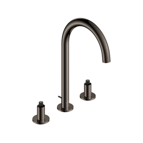 Atrio 8-inch Widespread 2-Handle M-Size Bathroom Faucet without Handles, 1.2 GPM (4.5 L/min) - Hard Graphite