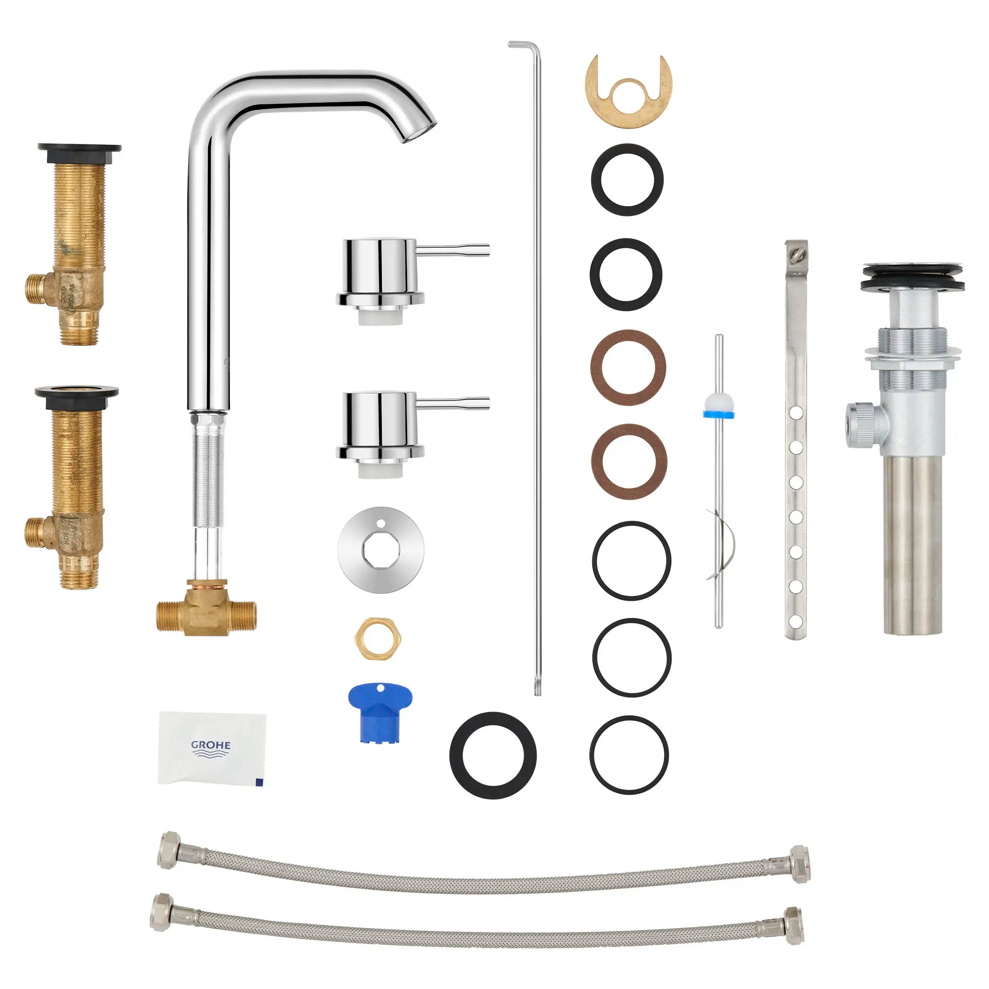 Moen 8-Inch Widespread Bathroom Faucet Replacement Hose – 3 Hole Fit