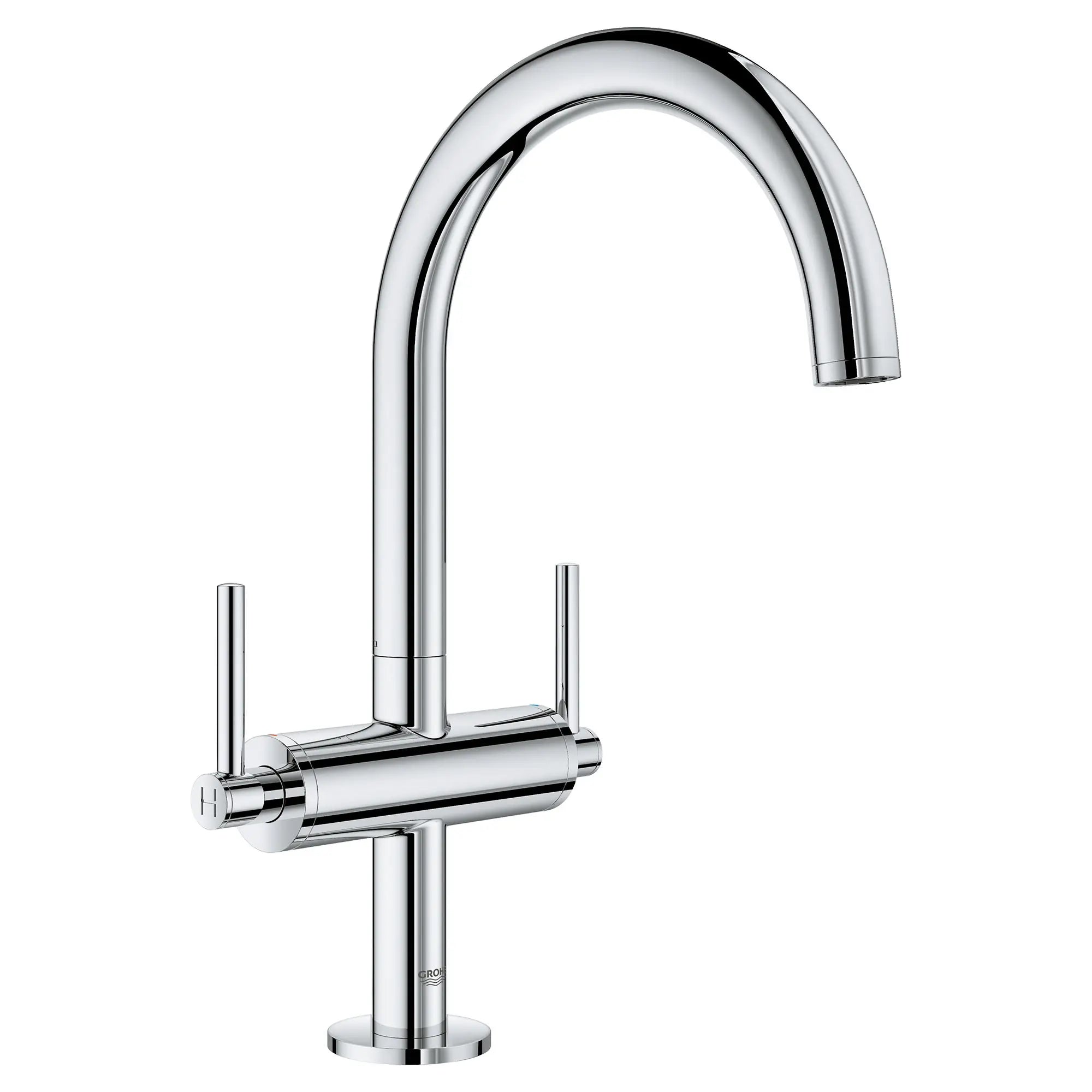 Single Hole Two-Handle L-Size Bathroom Faucet 1.2 GPM // GROHE STARLIGHT CHROME // 48782_21027003_2_0_CDNwebp.webp
