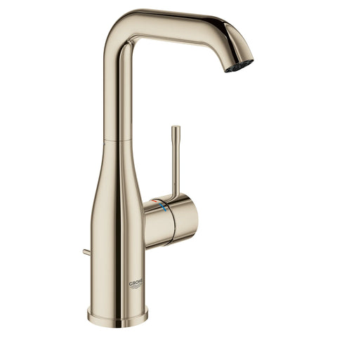 Single Hole Single-Handle L-Size Bathroom Faucet, 1.2 GPM (4.5 L/min) - Polished Nickel InfinityFinish