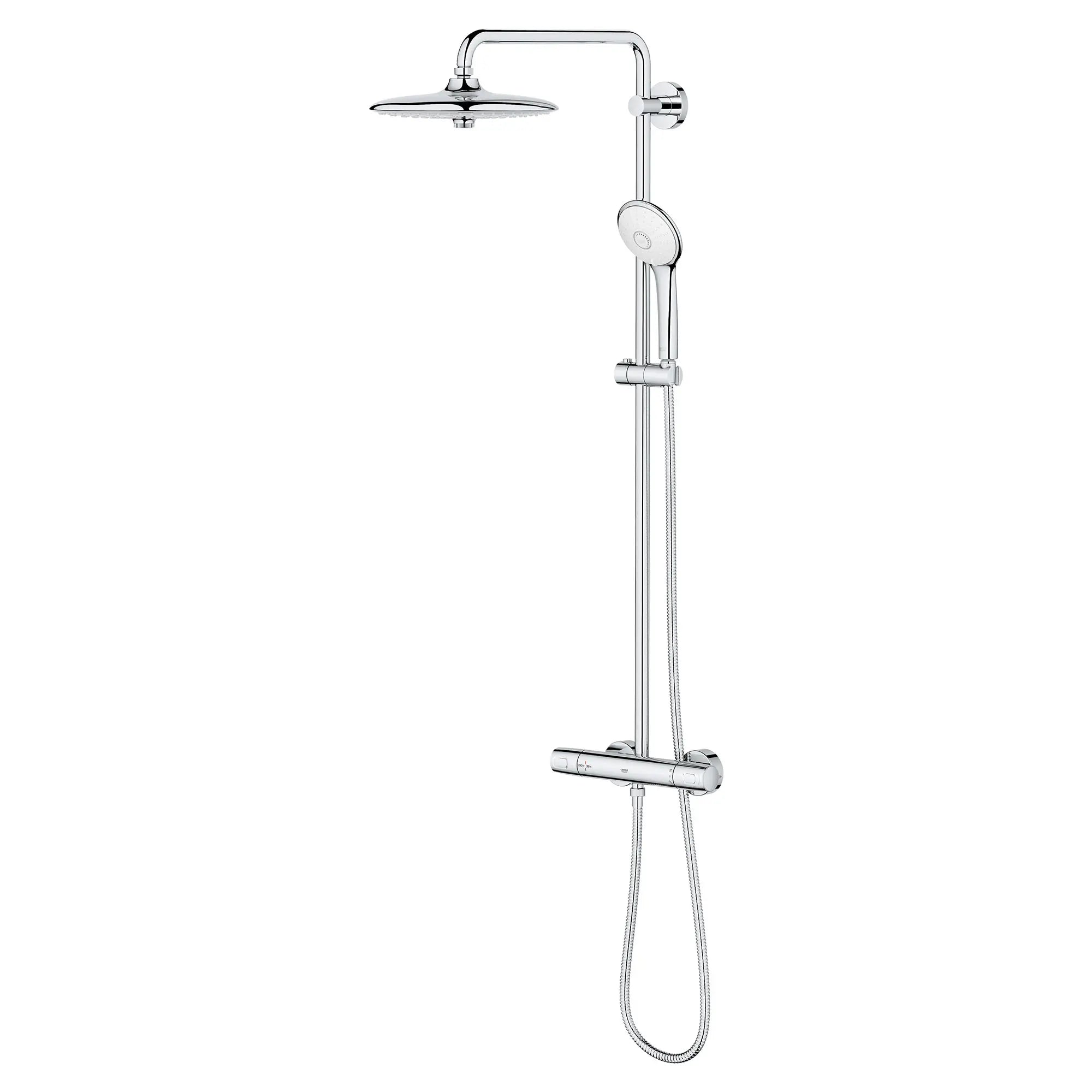 260 CoolTouch Thermostatic Shower System, 1.75 gpm (6.6 L/min) // GROHE STARLIGHT CHROME // 50487_26128002_1_0_CDNwebp.webp