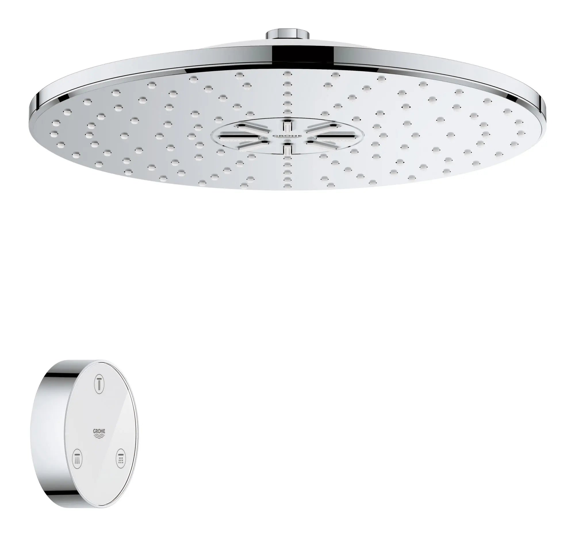 Shower Head with Remote, 12" - 2 Sprays, 1.75 GPM (6.6 L/min) // GROHE STARLIGHT CHROME // 50974_26644000_2_0_CDNwebp.webp