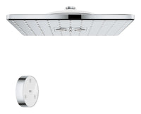 [26645000] Shower Head with Remote, 12" - 2 Sprays, 1.75 GPM (6.6 L/min) - GROHE StarLight Chrome