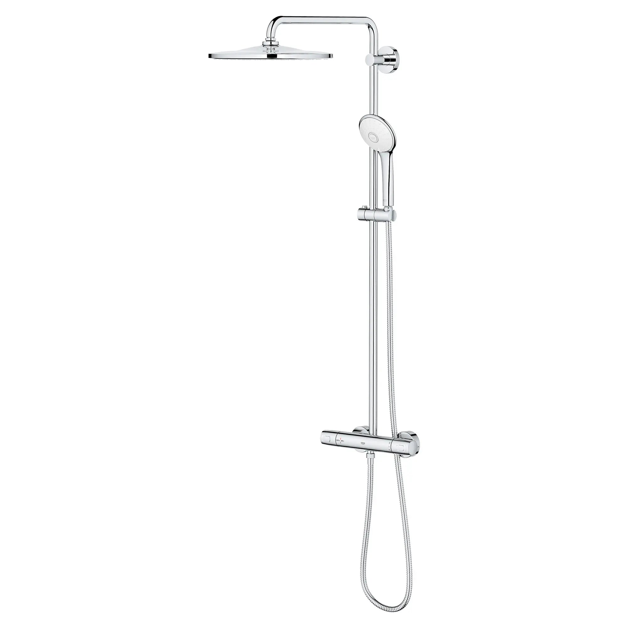 310 CoolTouch Thermostatic Shower System, 1.75 gpm (6.6 L/min) // GROHE STARLIGHT CHROME // 51024_26726000_1_0_CDNwebp.webp