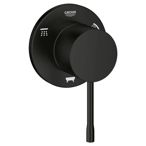 3-Way Diverter Trim - Matte Black