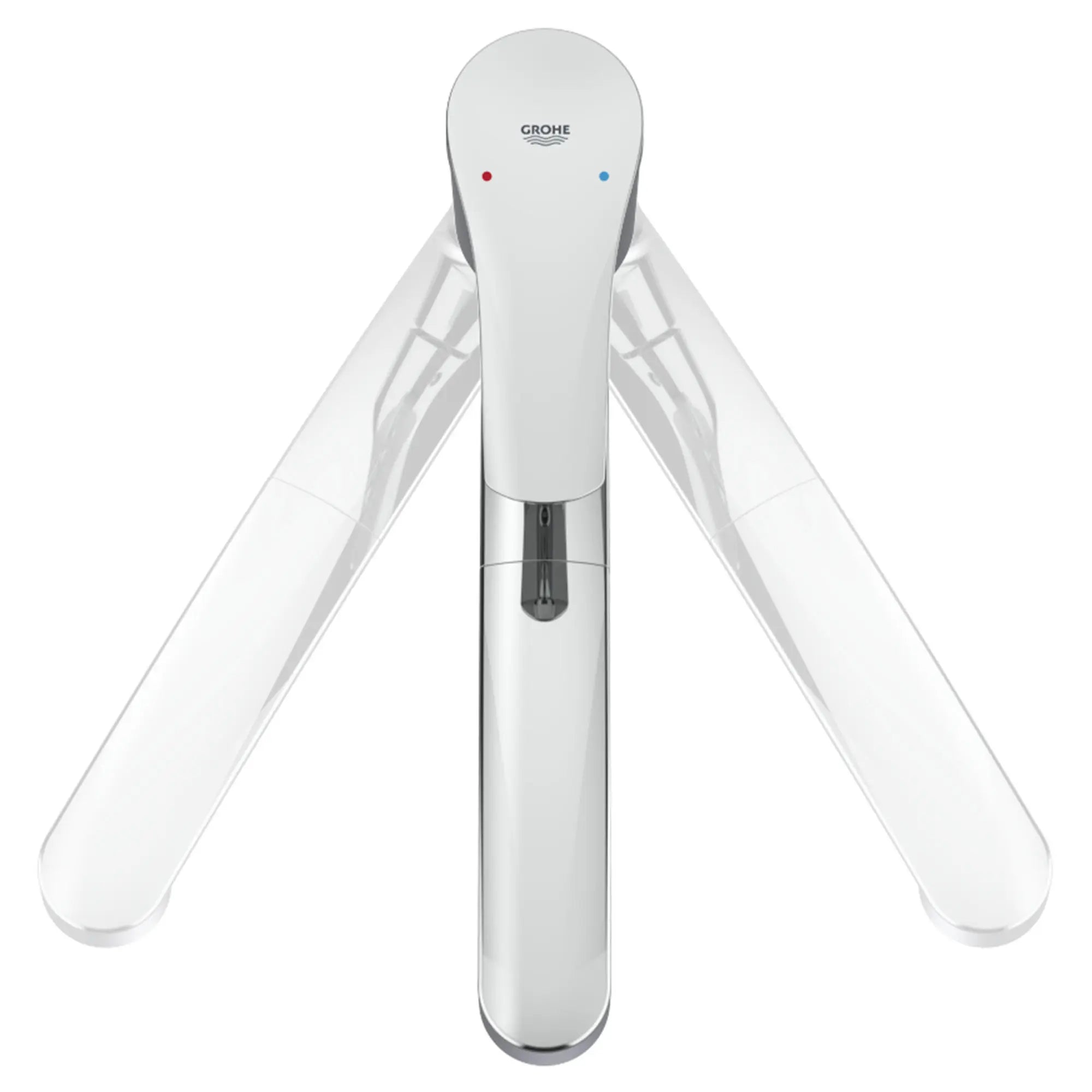 Eurosmart Single-Handle Dual Spray Pull-Out Kitchen Faucet 1.75 gpm (6.6 L/min) // GROHE STARLIGHT CHROME // 53100_30306001_Swivel_Pull-Out_0_CDNwebp.webp