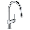 [31378003] Minta Single-Handle Pull-Down Kitchen Faucet Dual Spray 1.75 GPM (6.6 L/min) - GROHE StarLight Chrome