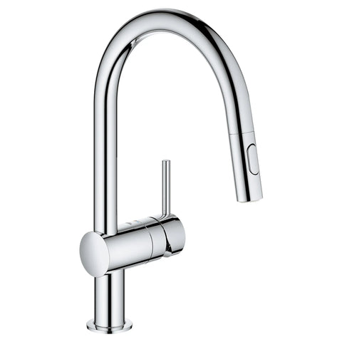 Minta Single-Handle Pull-Down Kitchen Faucet Dual Spray 1.75 GPM (6.6 L/min) - GROHE StarLight Chrome