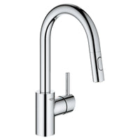 [31479001] Concetto Single-Handle Pull Down Prep Faucet 1.75 GPM (6.6 L/min) - GROHE StarLight Chrome