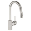 [31479DC1] Concetto Single-Handle Pull Down Prep Faucet 1.75 GPM (6.6 L/min) - GROHE StarLight Chrome