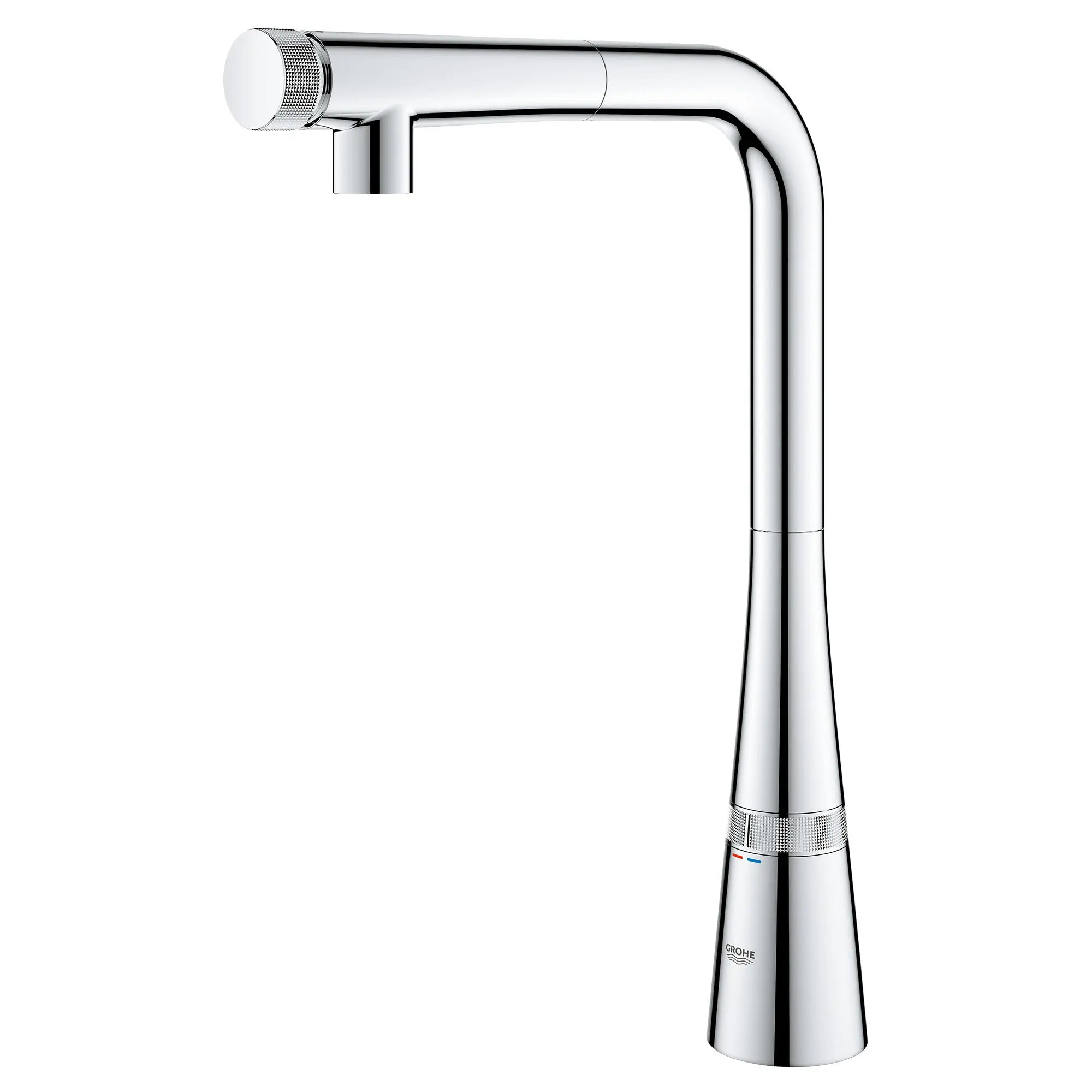 GROHE Zedra SmartControl Pull-Out Single Spray Kitchen Faucet 1.75 GPM (6.6 L/min) // GROHE STARLIGHT CHROME // 53627_31559002_1_0_CDNwebp.webp