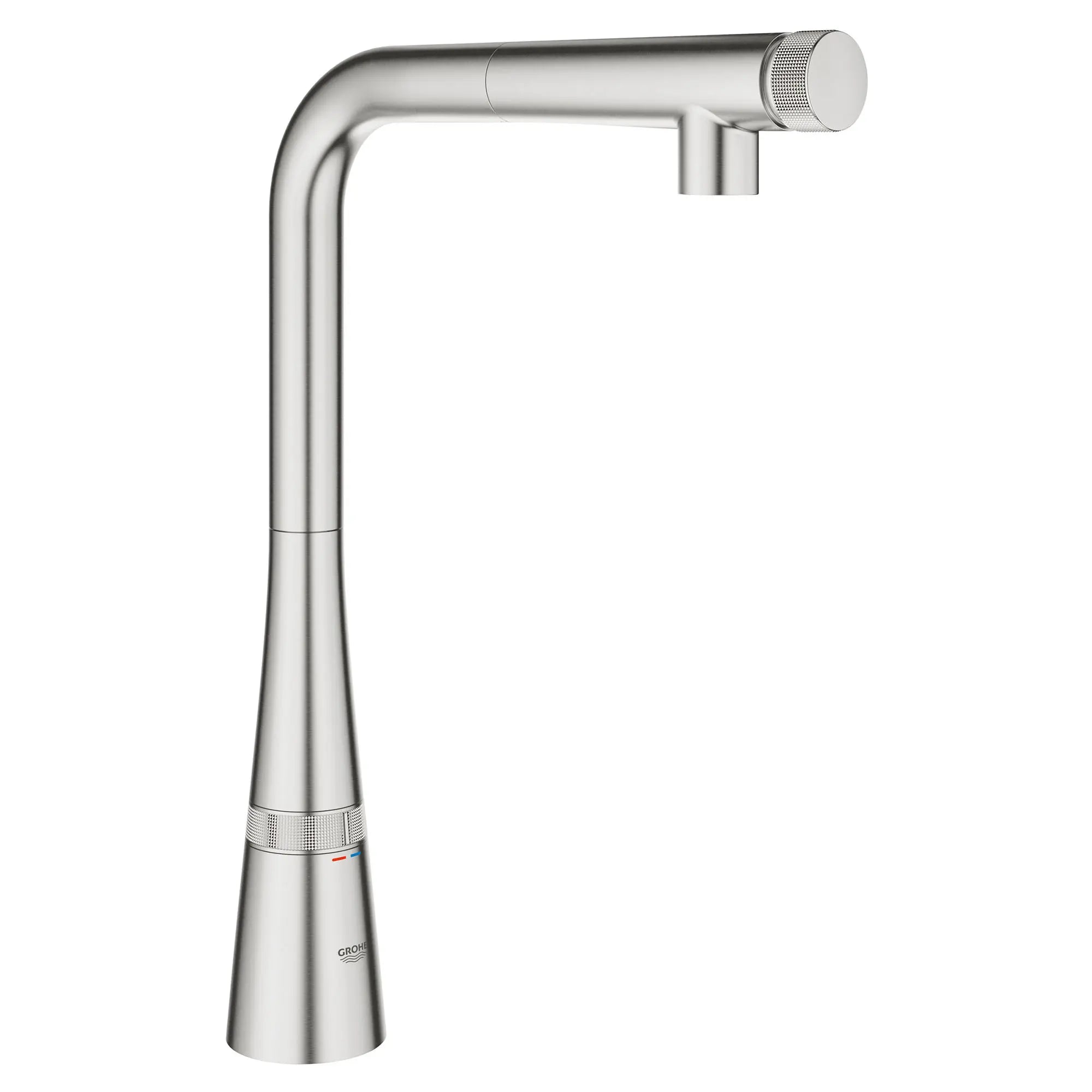 GROHE Zedra SmartControl Pull-Out Single Spray Kitchen Faucet 1.75 GPM (6.6 L/min) // SUPERSTEEL INFINITYFINISH // 53631_31559DC2_0_CDNwebp.webp