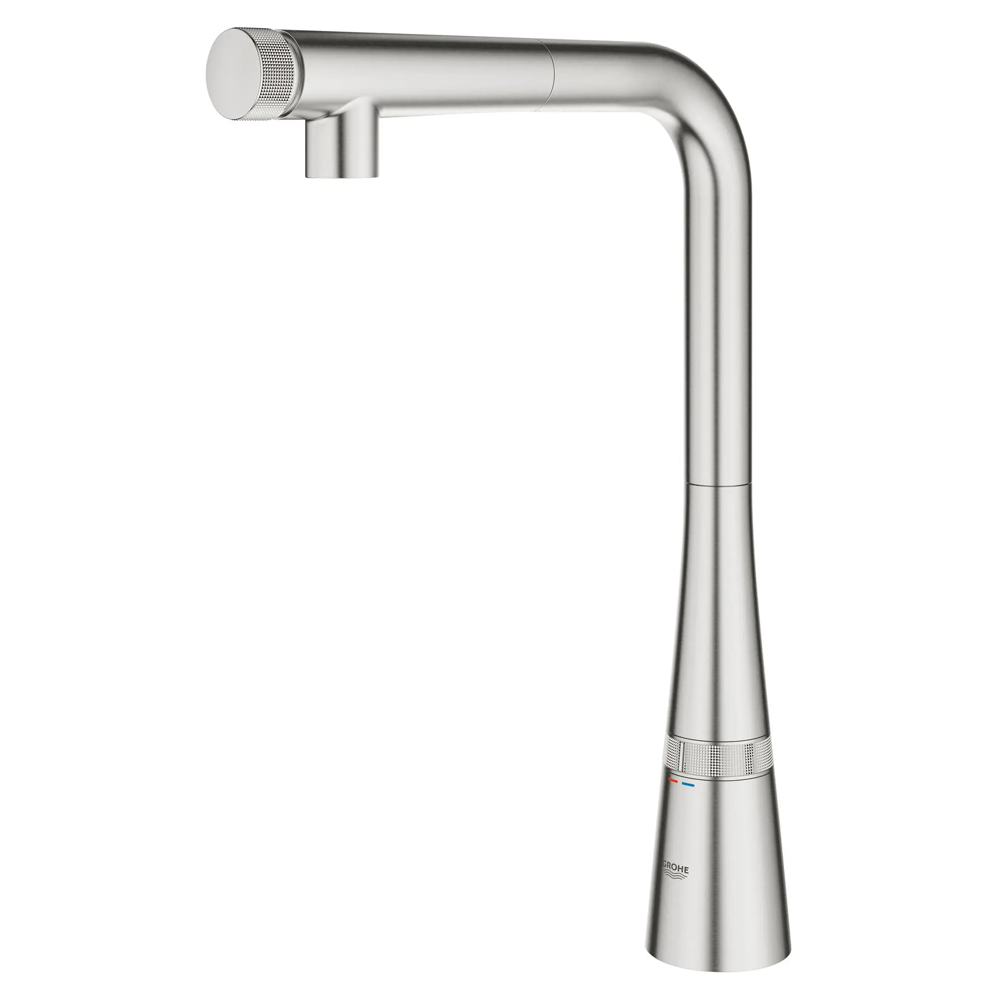 GROHE Zedra SmartControl Pull-Out Single Spray Kitchen Faucet 1.75 GPM (6.6 L/min) // SUPERSTEEL INFINITYFINISH // 53633_31559DC2_1_0_CDNwebp.webp