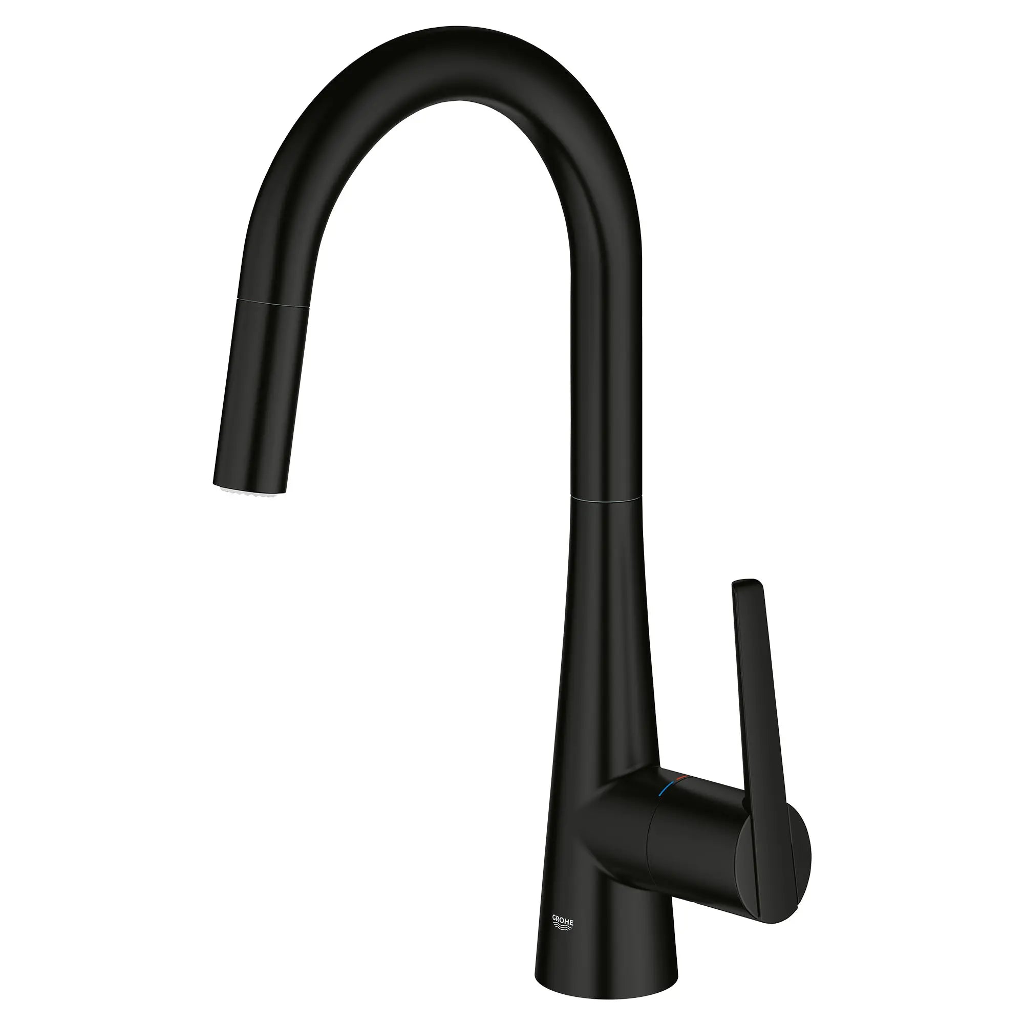 GROHE Zedra Single-Handle Pull Down Kitchen Faucet Dual Spray 1.75 GPM (6.6 L/min) // MATTE BLACK // 53777_32226243_2_0_CDNwebp.webp