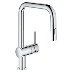 [32319003] Minta Single-Handle Pull Down Kitchen Faucet Dual Spray 1.75 GPM (6.6 L/min) - GROHE StarLight Chrome