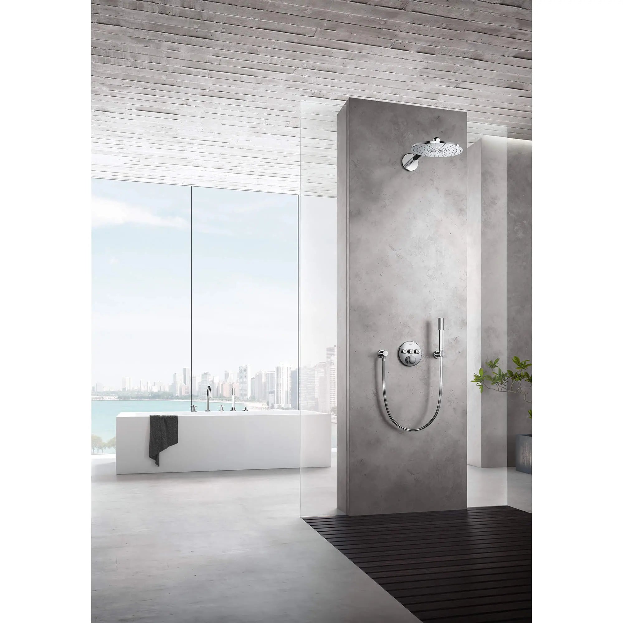 Cross Handles (Pair) // GROHE STARLIGHT CHROME // 538_18033003-cross-handle-bath-enviro-2_0_CDNwebp.webp