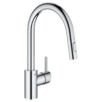 [32665003] Concetto Single-Handle Pull-Down Kitchen Faucet Dual Spray 1.75 GPM (6.6 L/min) - GROHE StarLight Chrome