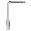 [33893DC2] GROHE Zedra Single-Handle Pull-Out Kitchen Faucet Dual Spray 1.75 GPM (6.6 L/min) - GROHE StarLight Chrome