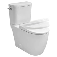 [39675000] Two-piece Right height Elongated Toilet with seat, Left-Hand Trip Lever - Alpine White