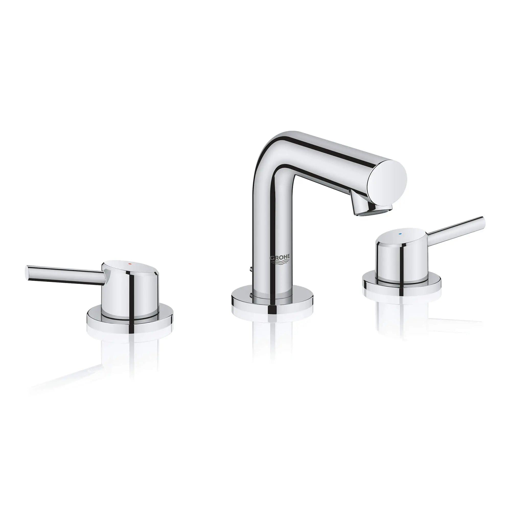 8-inch Widespread 2-Handle S-Size Bathroom Faucet, 1.2 GPM (4.5 L/min) // GROHE STARLIGHT CHROME // 583_20572001-8-inch-widespread-two-handle-bathroom-faucet-enviro-1_0_CDNwebp.webp