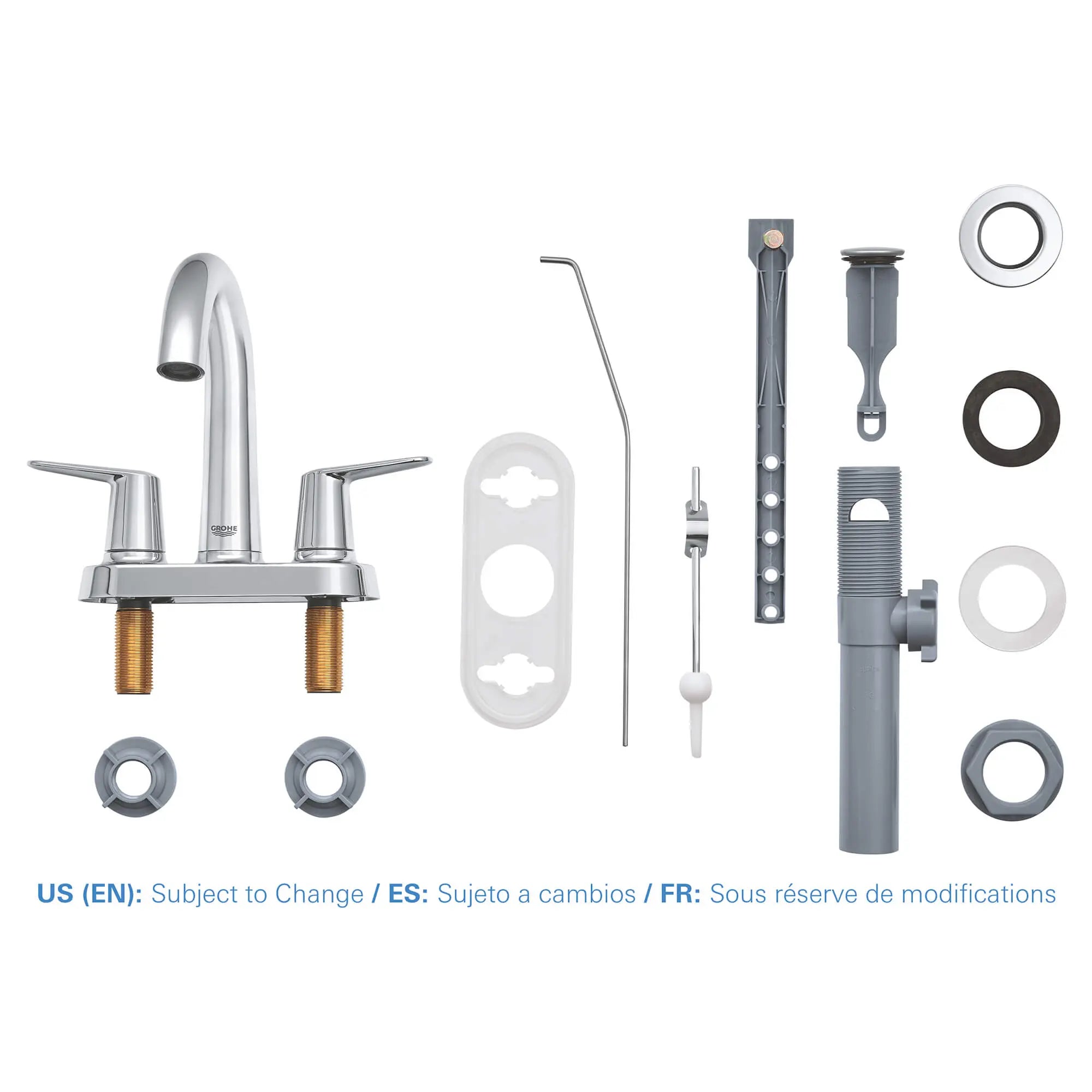 Veletto 2-handle 4" Centerset Bathroom Faucet, 1.2 GPM (4.5 L/min) // GROHE STARLIGHT CHROME // 595_20582000-2-handle-4-inch-centerset-bathroom-faucet-enviro-5_0_CDNwebp.webp