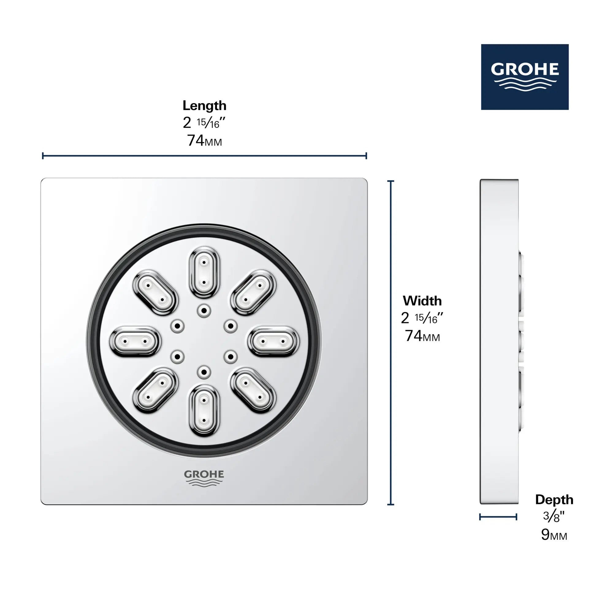 Body Spray - 2 Sprays, 0.9gpm // GROHE STARLIGHT CHROME // 68443_GROHE_Rainshower_Aqua_Body_Sprays_Square_26745_0_Infographics_2_0_CDNwebp.webp