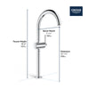 [23834003] Single Hole Single-Handle Deck Mount Vessel Sink Faucet 1.2 GPM - GROHE StarLight Chrome
