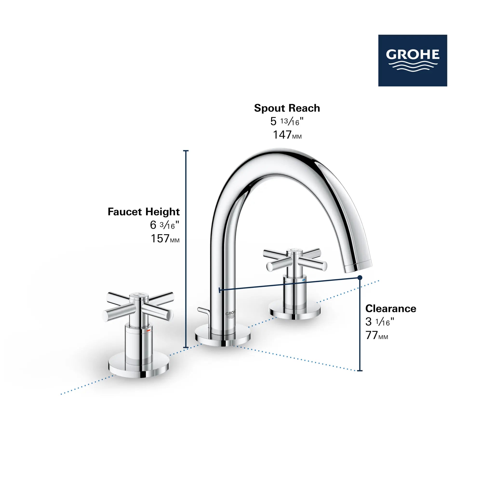 8-inch Widespread 2-Handle S-Size Bathroom Faucet 1.2 GPM // GROHE STARLIGHT CHROME // 68479_GROHE_Atrio_Bath_Widespread_Faucet_20072_3_Infographics_2_0_CDNwebp.webp