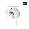 [29216001] 3-Way Diverter Trim - GROHE StarLight Chrome