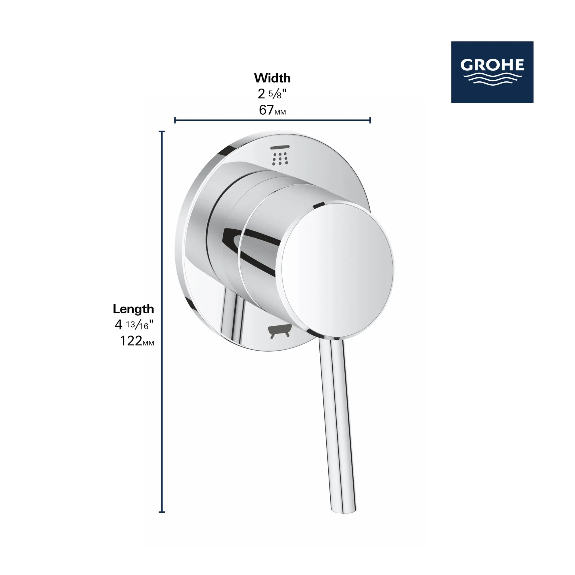 2-Way Diverter Trim // GROHE STARLIGHT CHROME // 68564_GROHE_Concetto_Bath_Trims_29104_1_Infographics_2_0_CDNwebp.webp