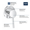 [29106001] 3-Way Diverter Trim - GROHE StarLight Chrome