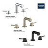 [20572001] 8-inch Widespread 2-Handle S-Size Bathroom Faucet, 1.2 GPM (4.5 L/min) - GROHE StarLight Chrome