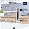 [31453001] Concetto Single-Handle Pull-Out Kitchen Faucet Dual Spray 1.5 GPM (5.7 L/min) - GROHE StarLight Chrome