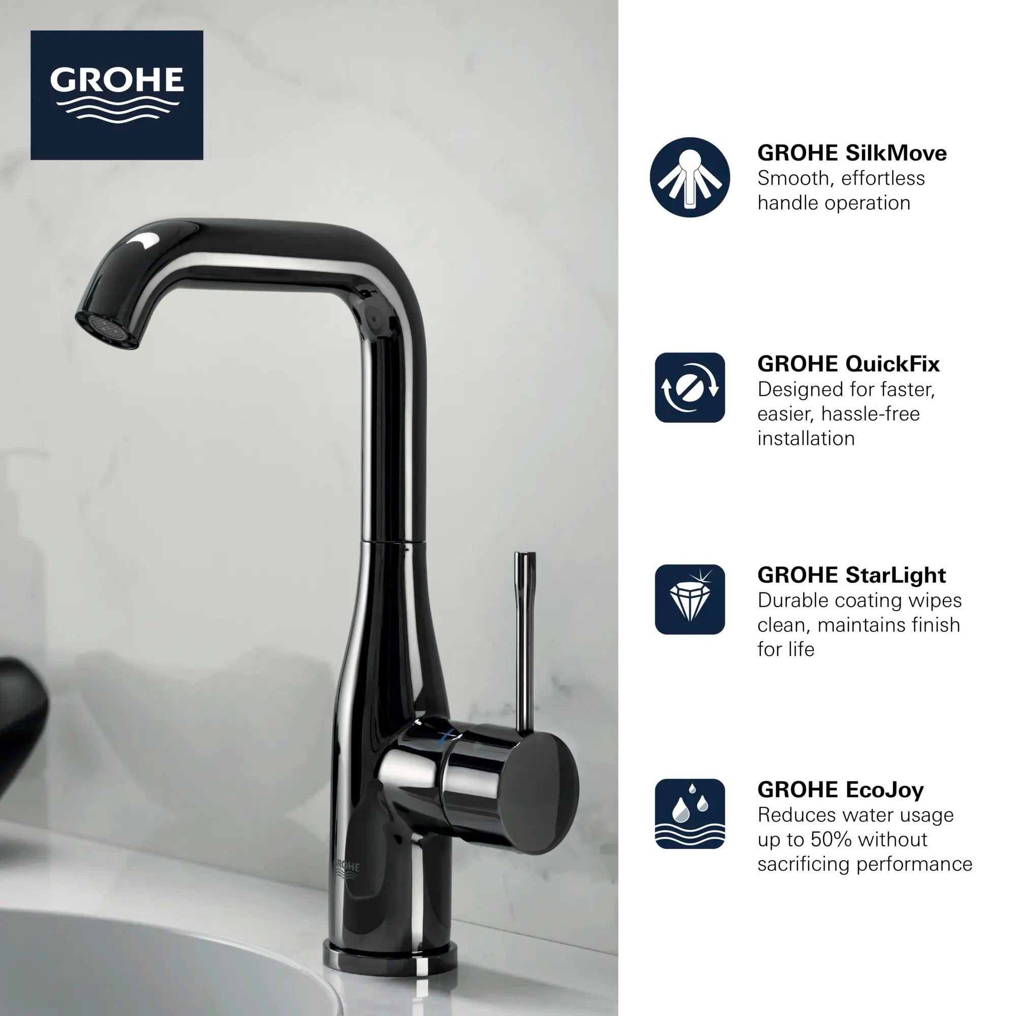 Single Hole Single-Handle L-Size Bathroom Faucet, 1.2 GPM (4.5 L/min) // GROHE STARLIGHT CHROME // 68636_GROHE_Infographics_Essence_Bath_OHM_L-Size_23486_F1_0_CDNwebp.webp