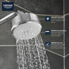 [26043EN1] Tempesta 100 Shower Head, 4" - 4 Sprays, 1.75 gpm (6.6 L/min) - Brushed Nickel InfinityFinish