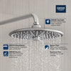 [26456EN0] 260 Shower Head, 10" - 3 Sprays, 1.75 GPM (6.6 L/min) - Brushed Nickel InfinityFinish