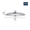 [26456EN0] 260 Shower Head, 10" - 3 Sprays, 1.75 GPM (6.6 L/min) - Brushed Nickel InfinityFinish