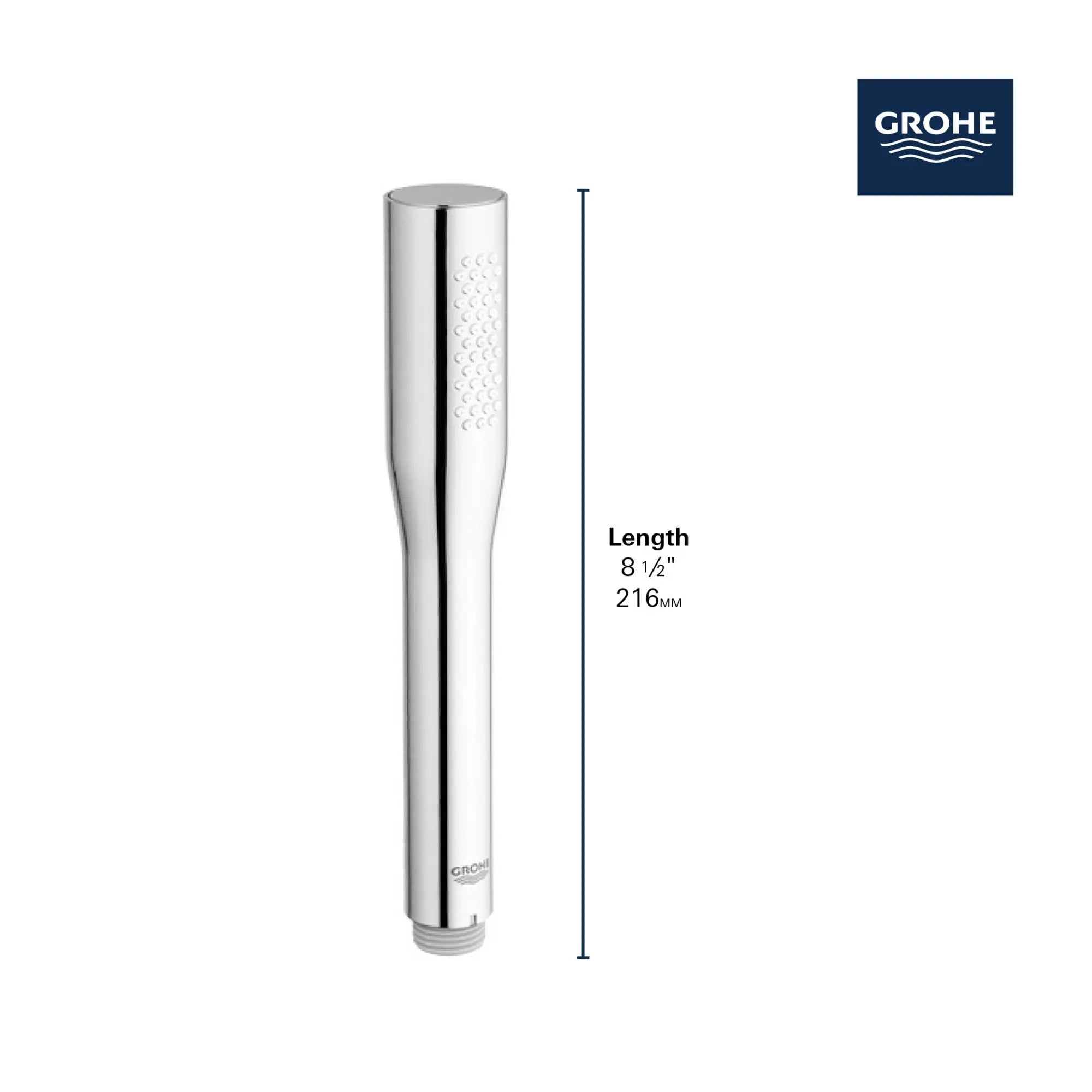 Stick Hand Shower - 1 Spray, 6.6 L/min (1.75 gpm) // GROHE STARLIGHT CHROME // 68759_GROHE_Matte_Black_Launch_Euphoria_Cosmopolitan_Stick_Hand_Shower_26466_0_Info_2_0_CDNwebp.webp