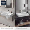 [39655000] Wall Mount 24" Bathroom Sink, 3-hole - Alpine White