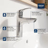 [23991003] Single Hole Single-Handle M-Size Bathroom Faucet, 1.2 GPM (4.5 L/min) with Pull-Out - GROHE StarLight Chrome