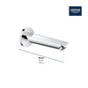 [13354EN3] Tub Spout - Brushed Nickel InfinityFinish